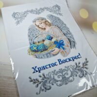 Бісер Арт Рушник великодній для вишивки бісером або нитками Ангел з писанками 9243