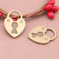 Кулон Замок Металл 22*16мм Бронза 1шт