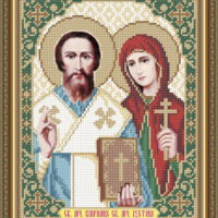 ArtSolo VIA 4176 Св. Каприан и Иустина, схема под бисер