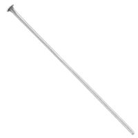 Пины Гвоздики железн 40х0.7мм, Серебро 10шт