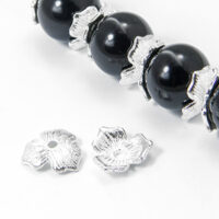 Шапочки для Бусин Треугольные 11*2,5мм Серебро