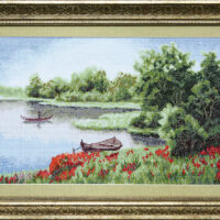 Чарiвна Мить Crystal Art ВТ-104 Тиха заводь, набір для вишивання нитками