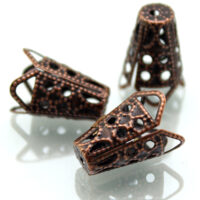 Конус Шапочки для Бусин Металл 10*16мм Медь 10шт