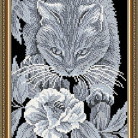 ArtSolo VKA 4060 Кот и пчела, схема под бисер