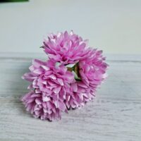 Букет хризантем 3*2*5см 5шт рожевий