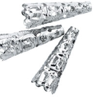 Конус Шапочки для Бусин 9*22мм платина 10шт