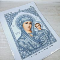 Virena А3Р-323 БМ Казанська в сріблі, набір для вишивки бісером та намистинами