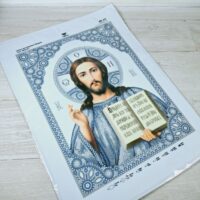 Virena А3Р-324 Ісус Христос в сріблі, набір для вишивки бісером та намистинами