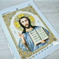 Virena А3Р-322 Ісус Христос в блакитному, набір для вишивки бісером та намистинами