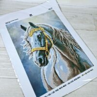 Virena А3Н-574 Сірий кінь, схема для вишивки бісером