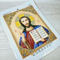 Virena А3Р-320 Ісус Христос в золоті, набір для вишивки бісером та намистинами