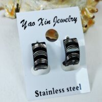 Сережки 6*13мм нерж сталь 4827