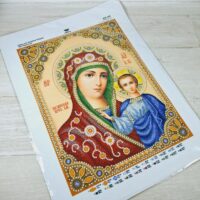 Virena А3Р-319 БМ Казанська в золоті, набір для вишивки бісером та намистинами