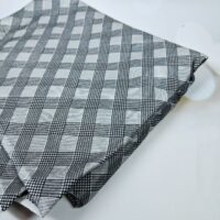 Трикотаж 180*92см чорно-сiрий квадрат