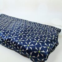 Трикотаж 150*130см темно-синя квітка