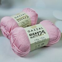 Газзал гіза матовий 125 (Gazzal Giza Matte) 50г/125м 5596 рожевий