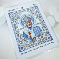 Virena А4Р-658 Св Миколай в блакитному,намистини до схеми