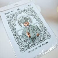 Virena А4Р-623 Св. Миколай в сріблі, намистини до схеми