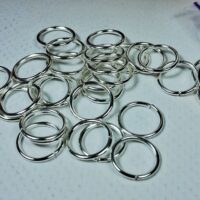 З'єднувальне кільце з нерж сталі 1,0*8мм срібло 10шт КС0108к04