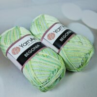 ЯрнАрт Бегонія Меланж (YarnArt Begonia Melange) 50г/169м 0501 салатово-жовта