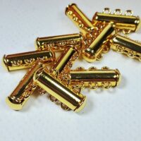 Замок магнітний на 3 нитки слайдер золото 20мм 1шт ЗМ0020с49